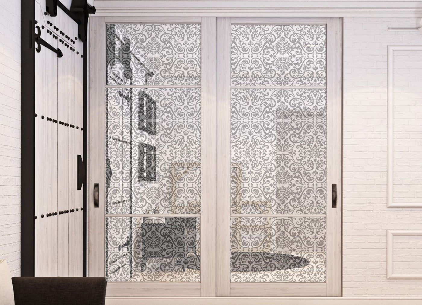 Damask & Baroque Pattern Window Film
