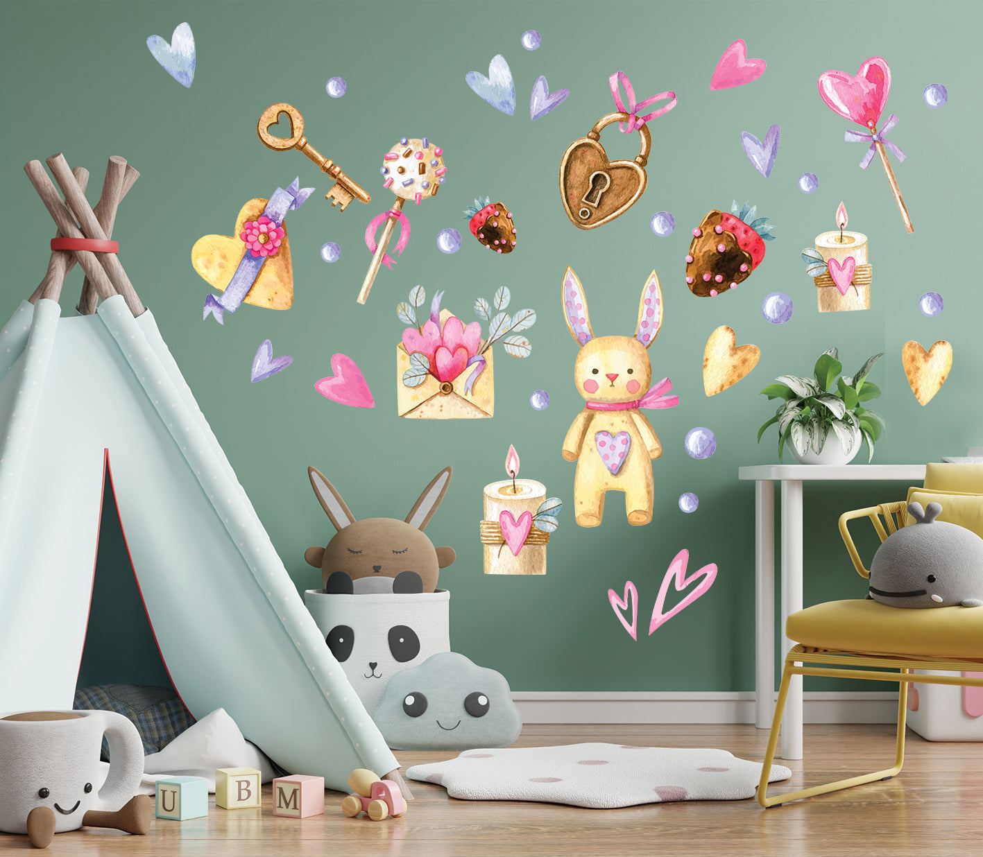 Sweetheart Notes Wall Decals