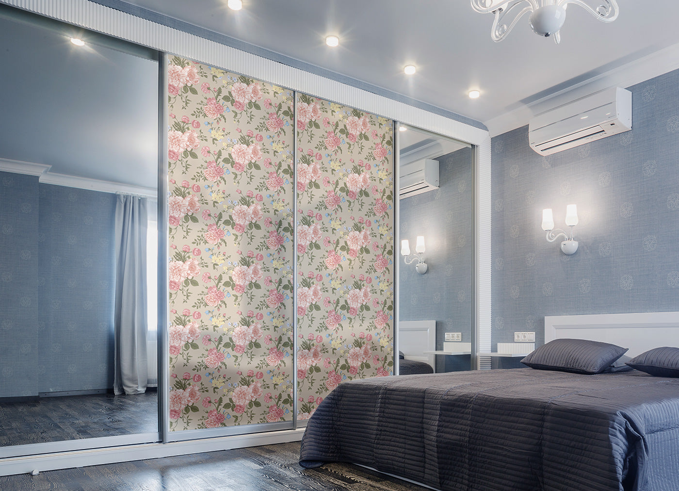 Vintage Floral Garden Window Film