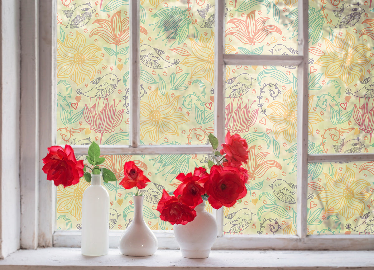 Happy Doodles Window Film