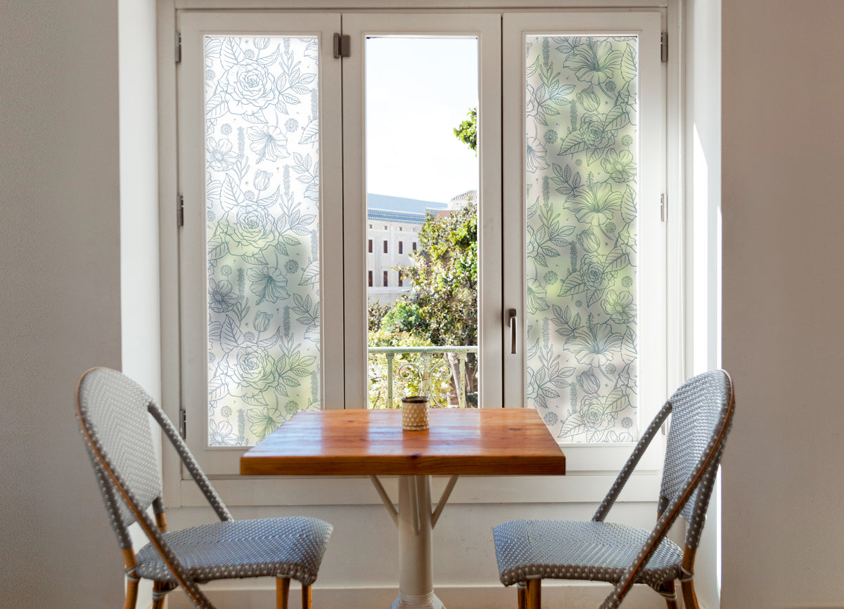 Inked Garden Window Film