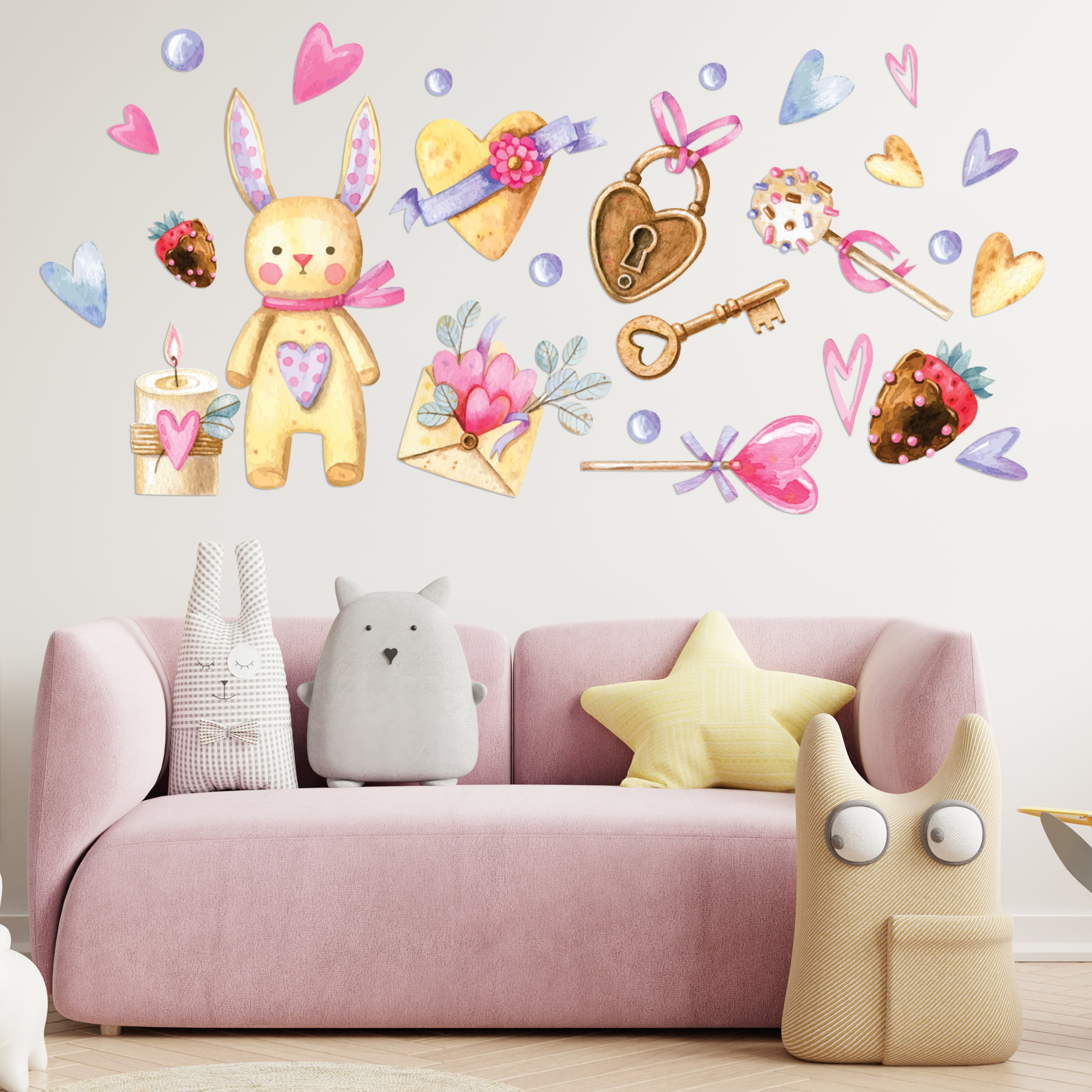 Sweetheart Notes Wall Decals
