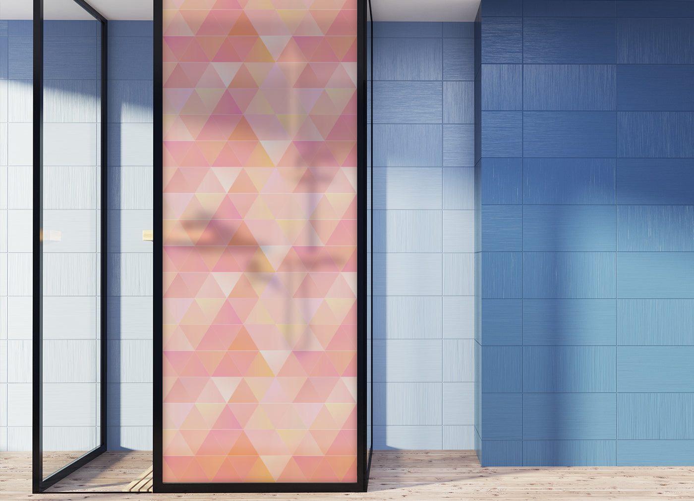 Geometric Triangle Window Film