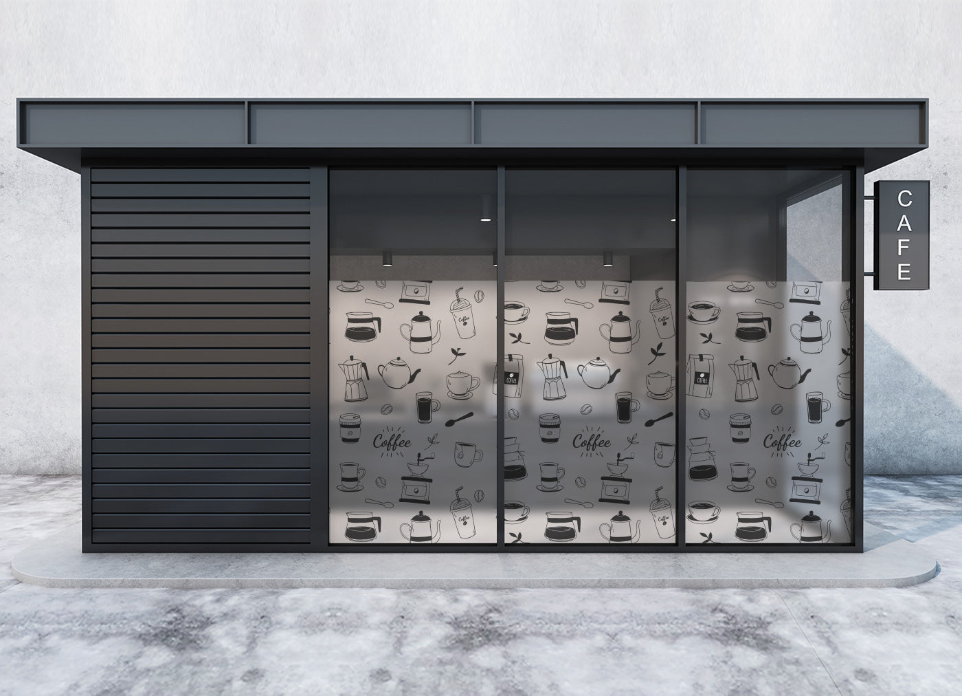 Cafe Vibe Window Film