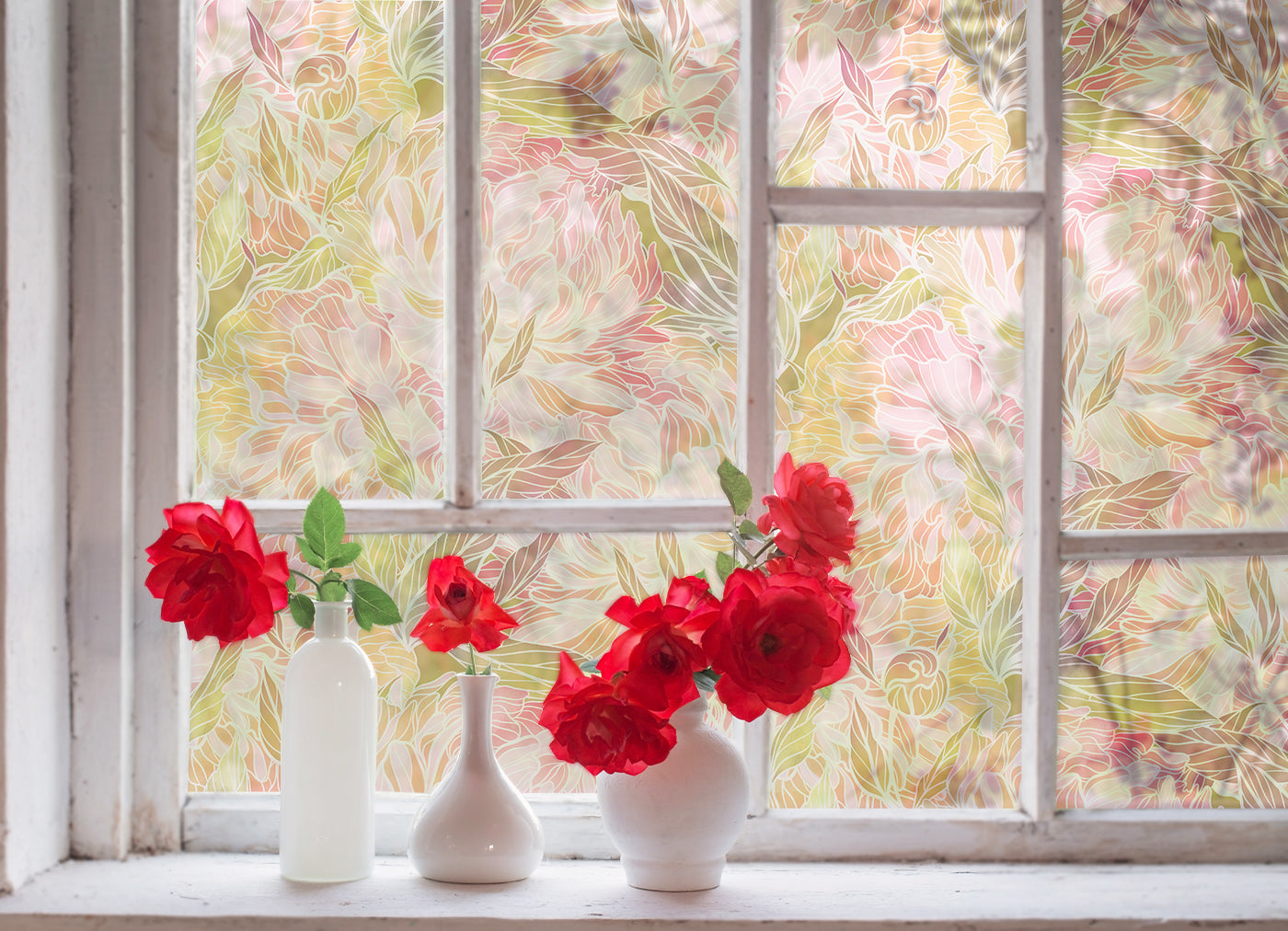 Blushing Peonies Window Film