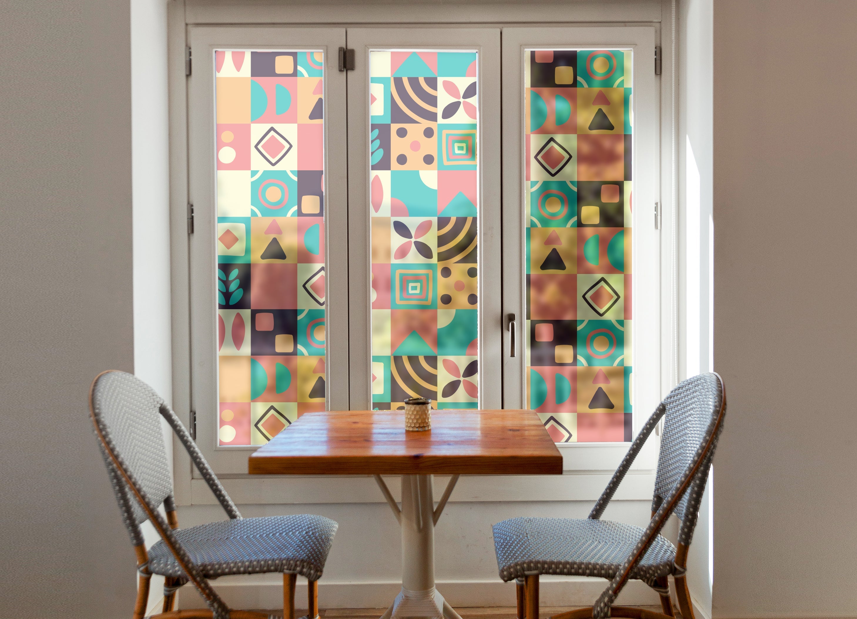 Geo Mosaic Window Film
