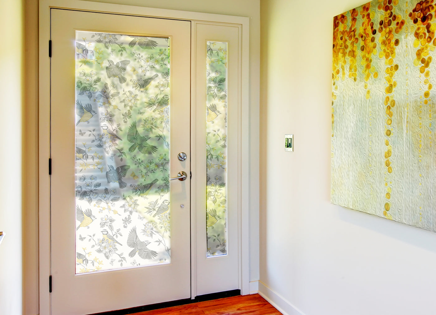 The Blue Tits Garden Window Film