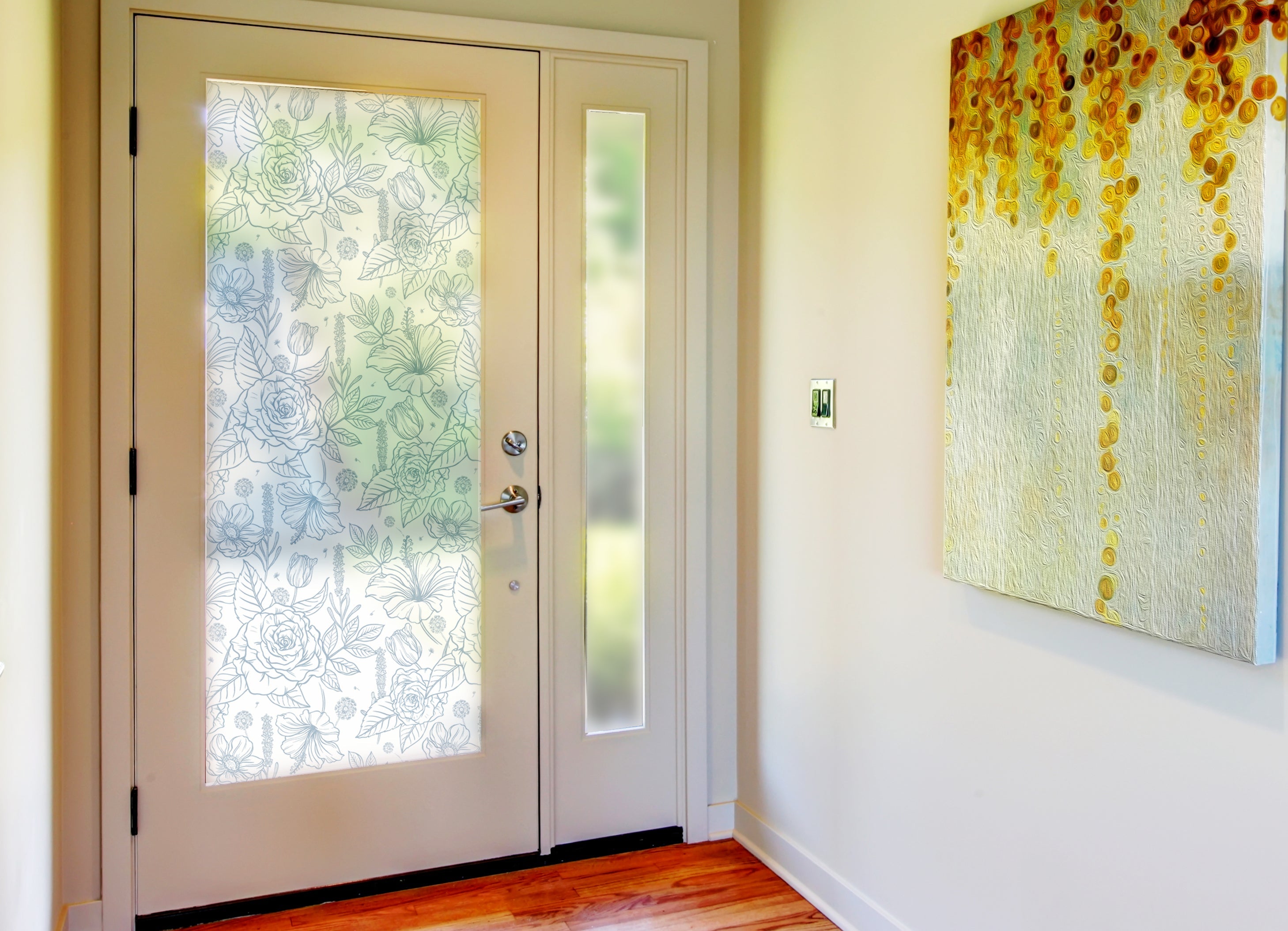 Inked Garden Window Film