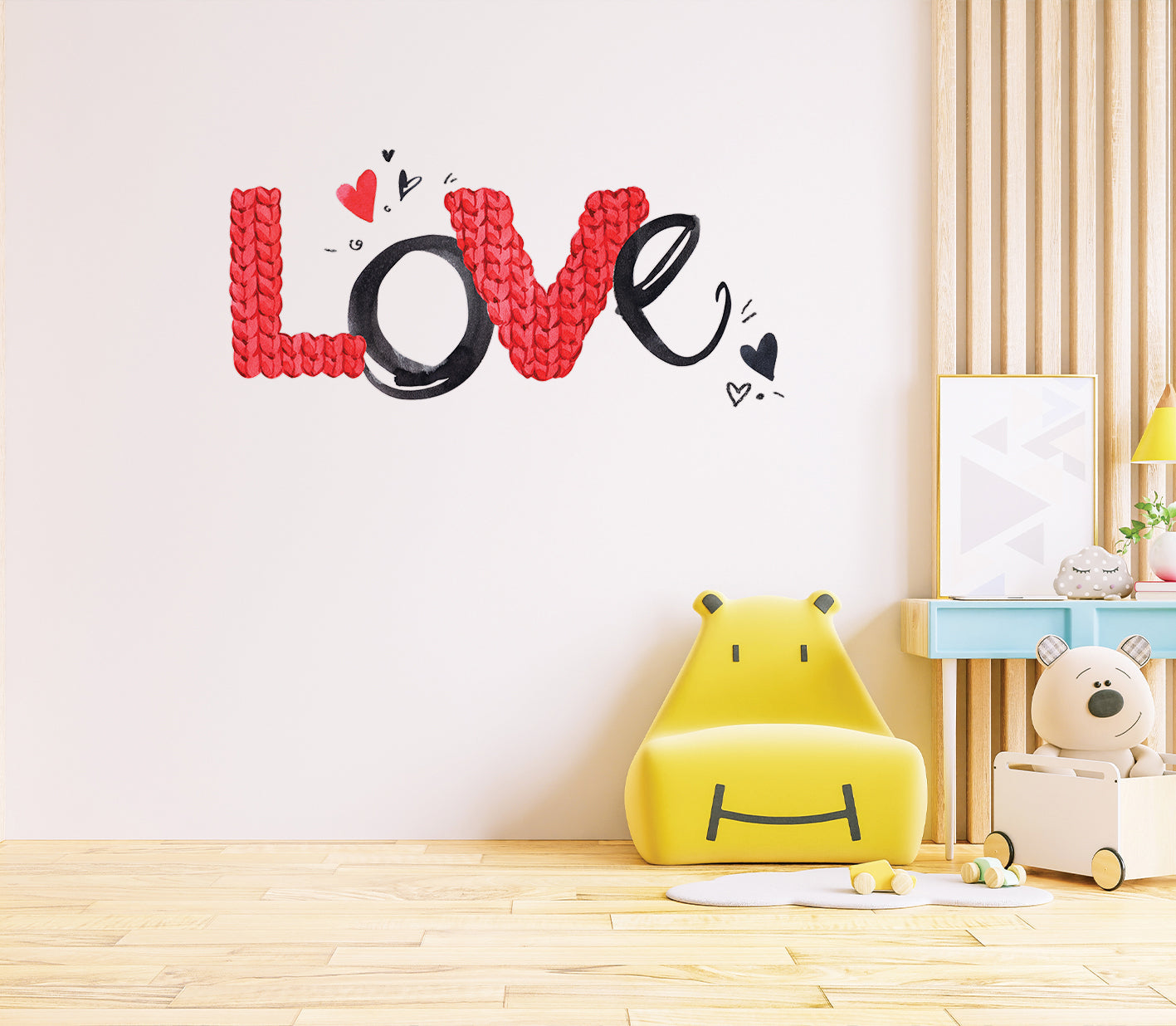 Knitted Love Wall Decal